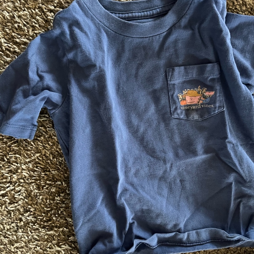 Vineyard Vines Kids Short Sleeve Tee in Classic Blue